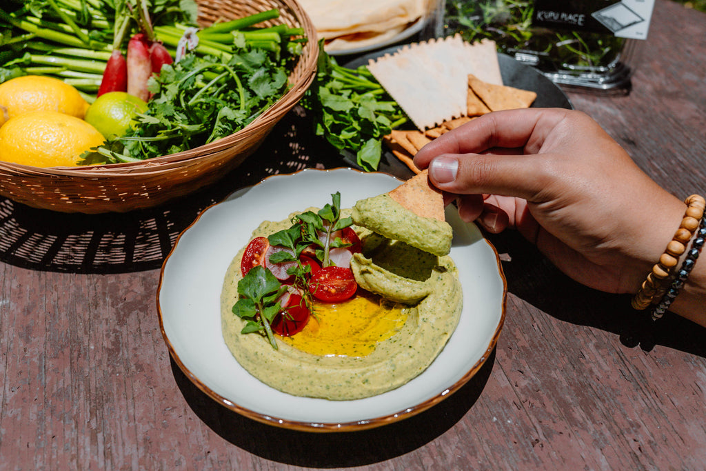 AVOCADO WATERCRESS HUMMUS